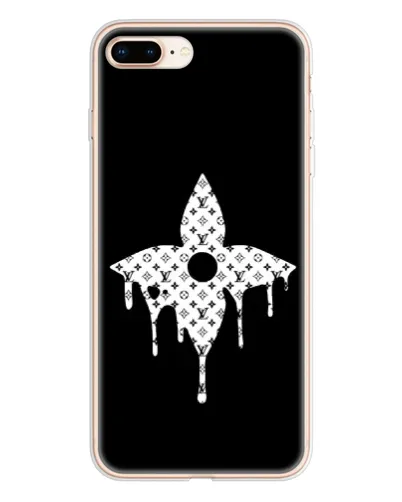 Чехол для iPhone 8 Plus с картинкой «Цветочная монограмма»