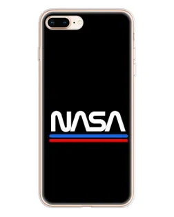 Чехол для iPhone 8 Plus с картинкой «NASA — классика Red Blue»
