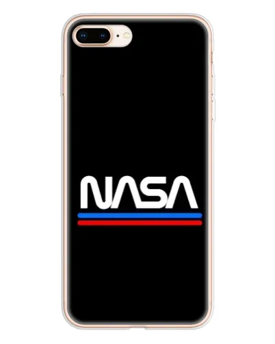 Чехол для iPhone 8 Plus с картинкой «NASA — классика Red Blue»