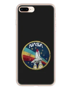 Чехол для iPhone 8 Plus с картинкой «NASA — эмблема миссии»