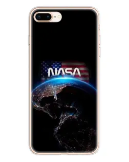 Чехол для iPhone 8 Plus с картинкой «Земля из космоса NASA»