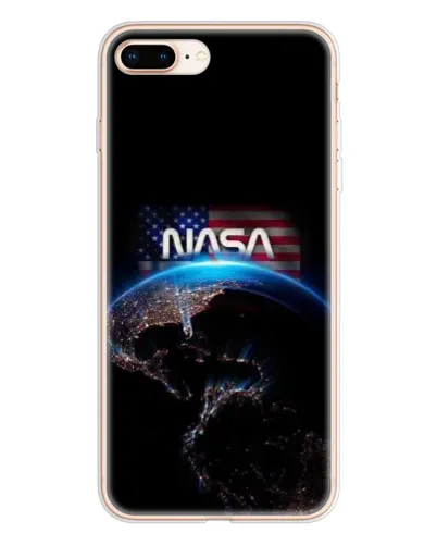 Чехол для iPhone 8 Plus с картинкой «Земля из космоса NASA»