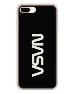 Чехол для iPhone 8 Plus с картинкой «NASA — вертикальный логотип»