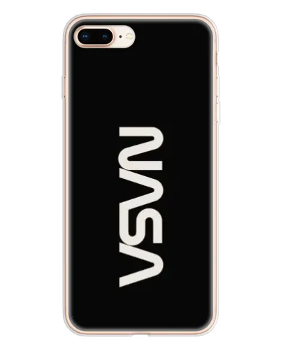 Чехол для iPhone 8 Plus с картинкой «NASA — вертикальный логотип»