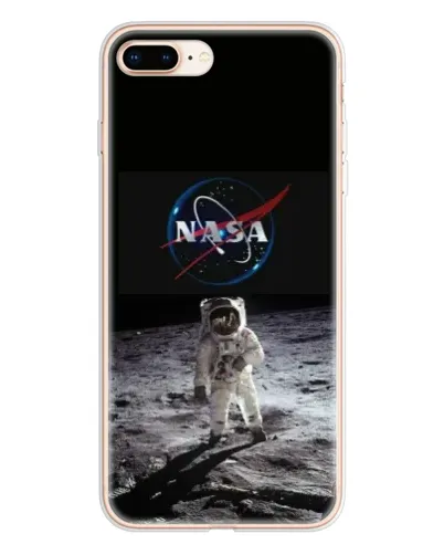 Чехол для iPhone 8 Plus с картинкой «Астронавт на Луне»
