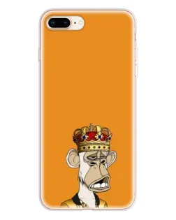 Чехол для iPhone 8 Plus с картинкой «Золотая обезьяна Bored Ape»