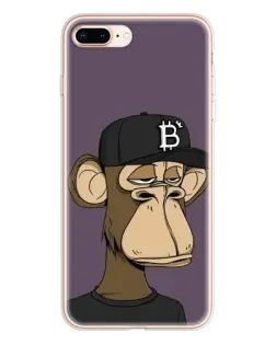 Чехол для iPhone 8 Plus с картинкой «Bored Ape в кепке»