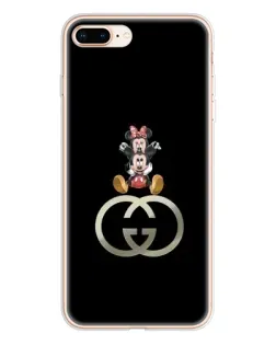 Чехол для iPhone 8 Plus с картинкой «Минни Маус на лого»
