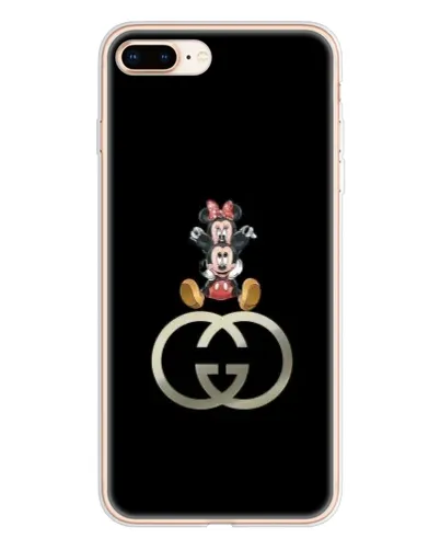 Чехол для iPhone 8 Plus с картинкой «Минни Маус на лого»