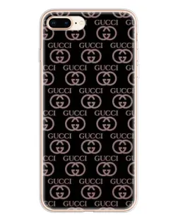 Чехол для iPhone 8 Plus с картинкой «Классическая монограмма Gucci»
