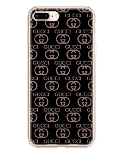 Чехол для iPhone 8 Plus с картинкой «Классическая монограмма Gucci»