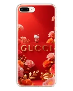 Чехол для iPhone 8 Plus с картинкой «Gucci — золотой сад»