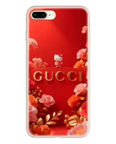 Чехол для iPhone 8 Plus с картинкой «Gucci — золотой сад»