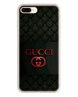 Чехол для iPhone 8 Plus с картинкой «Gucci — стеганый черный»