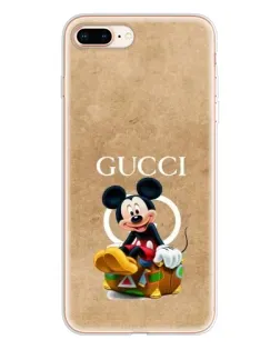 Чехол для iPhone 8 Plus с картинкой «Микки Маус Gucci — крафт»