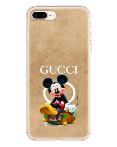 Чехол для iPhone 8 Plus с картинкой «Микки Маус Gucci — крафт»