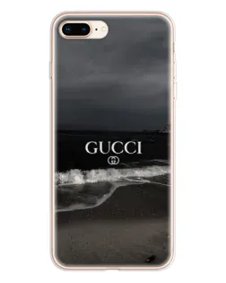 Чехол для iPhone 8 Plus с картинкой «Gucci — морской прибой»