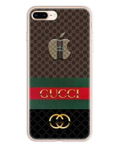Чехол для iPhone 8 Plus с картинкой «Gucci — брендированный десерт»