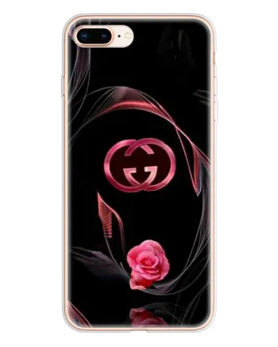 Чехол для iPhone 8 Plus с картинкой «Gucci — неоновая роза»