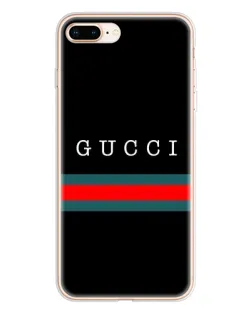 Чехол для iPhone 8 Plus с картинкой «Gucci — красный пояс»