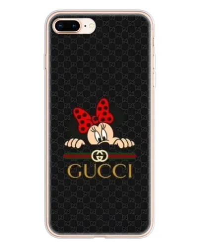Чехол для iPhone 8 Plus с картинкой «Минни Маус Gucci — черный»