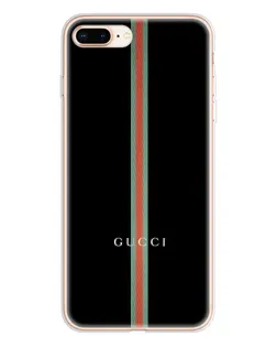 Чехол для iPhone 8 Plus с картинкой «Gucci — строгая линия»