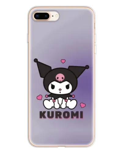 Чехол для iPhone 8 Plus с картинкой «Kuromi — фиолетовый арт»
