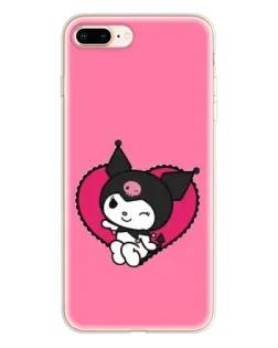 Чехол для iPhone 8 Plus с картинкой «Kuromi — любовь в сердце» Чехол для iPhone 8 Plus с картинкой «Kuromi — любовь в сердце»