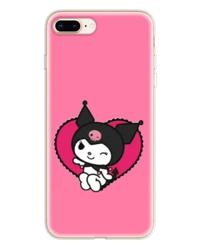 Чехол для iPhone 8 Plus с картинкой «Kuromi — любовь в сердце»