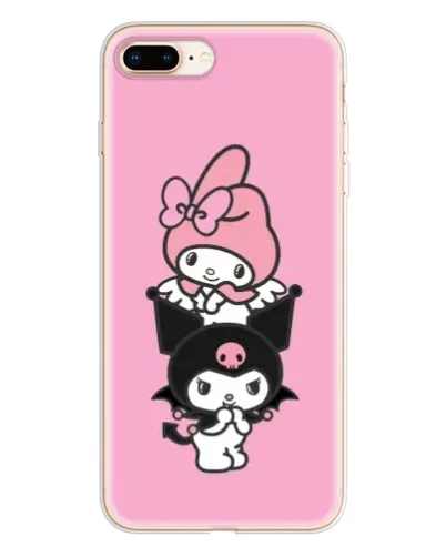Чехол для iPhone 8 Plus с картинкой «My Melody и Kuromi»
