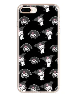 Чехол для iPhone 8 Plus с картинкой «Черный паттерн Kuromi» Чехол для iPhone 8 Plus с картинкой «Черный паттерн Kuromi»