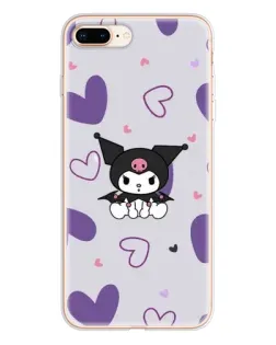 Чехол для iPhone 8 Plus с картинкой «Kuromi и лавандовые сердца» Чехол для iPhone 8 Plus с картинкой «Kuromi и лавандовые сердца»