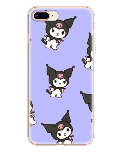 Чехол для iPhone 8 Plus с картинкой «Паттерн с Kuromi»