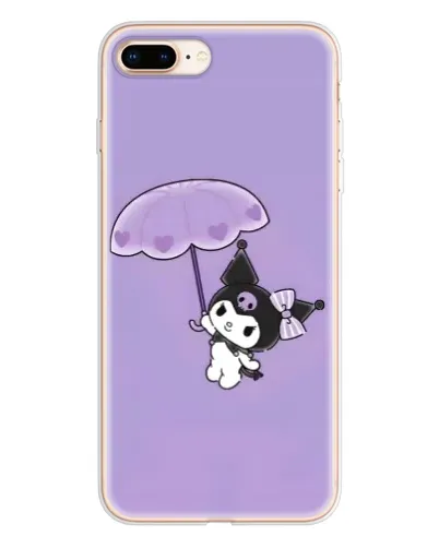 Чехол для iPhone 8 Plus с картинкой «Kuromi с зонтиком»