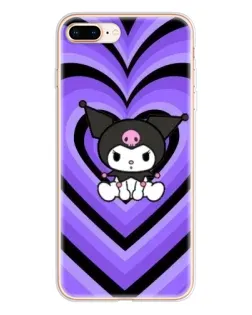 Чехол для iPhone 8 Plus с картинкой «Kuromi и фиолетовые сердца» Чехол для iPhone 8 Plus с картинкой «Kuromi и фиолетовые сердца»