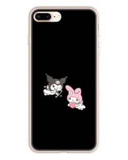 Чехол для iPhone 8 Plus с картинкой «My Melody и Kuromi» Чехол для iPhone 8 Plus с картинкой «My Melody и Kuromi»