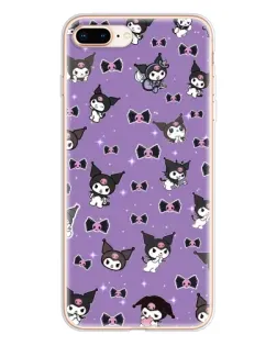 Чехол для iPhone 8 Plus с картинкой «Kuromi — паттерн» Чехол для iPhone 8 Plus с картинкой «Kuromi — паттерн»