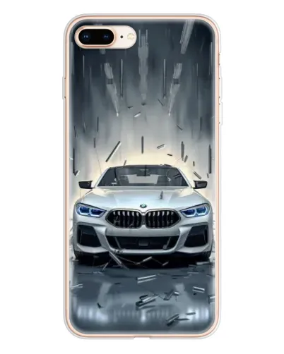 Чехол для iPhone 8 Plus с картинкой «BMW в свете фар»