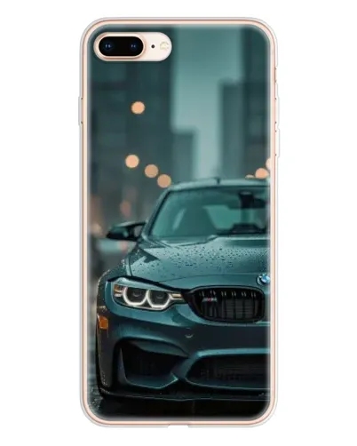 Чехол для iPhone 8 Plus с картинкой «BMW в огнях города»