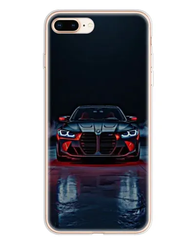 Чехол для iPhone 8 Plus с картинкой «BMW на мокрой дороге»