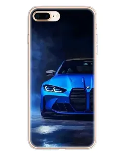 Чохол для iPhone 8 Plus з картинкою «Блакитна BMW M4» Чохол для iPhone 8 Plus з картинкою «Блакитна BMW M4»