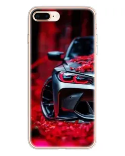 Чохол для iPhone 8 Plus з картинкою «Спортивна BMW та квіти» Чохол для iPhone 8 Plus з картинкою «Спортивна BMW та квіти»