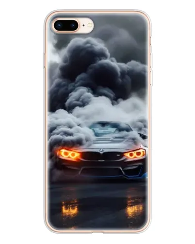 Чехол для iPhone 8 Plus с картинкой «BMW в дыму»
