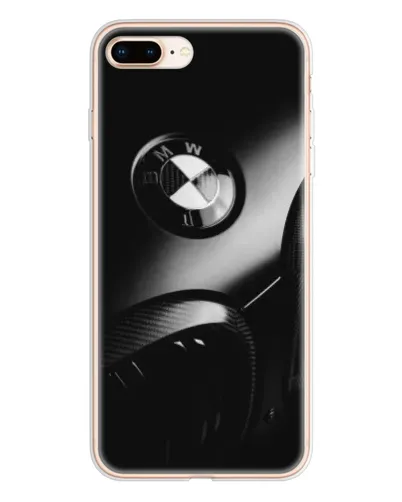 Чехол для iPhone 8 Plus с картинкой «Эмблема BMW — макро»