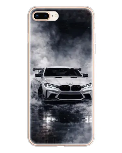 Чехол для iPhone 8 Plus с картинкой «BMW сквозь туман»