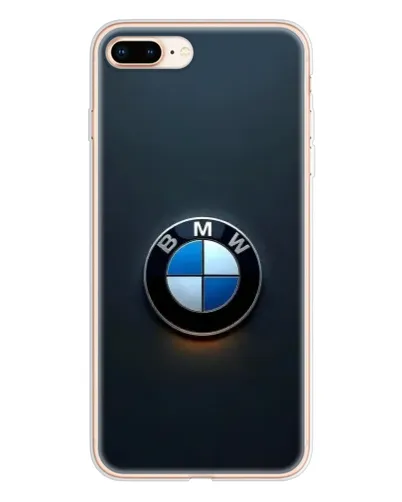 Чехол для iPhone 8 Plus с картинкой «Логотип BMW — минимализм»