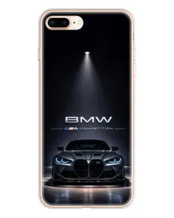 Чохол для iPhone 8 Plus з картинкою «BMW крізь нічне місто» Чохол для iPhone 8 Plus з картинкою «BMW крізь нічне місто»