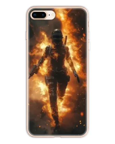 Чехол для iPhone 8 Plus с картинкой «BMW — скорость в дожде»