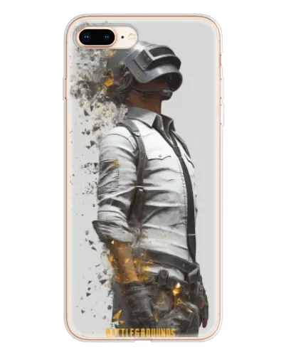 Чехол для iPhone 8 Plus с картинкой «PUBG — боец в пыли»