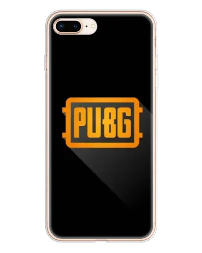 Чехол для iPhone 8 Plus с картинкой «PUBG — рамка лого»